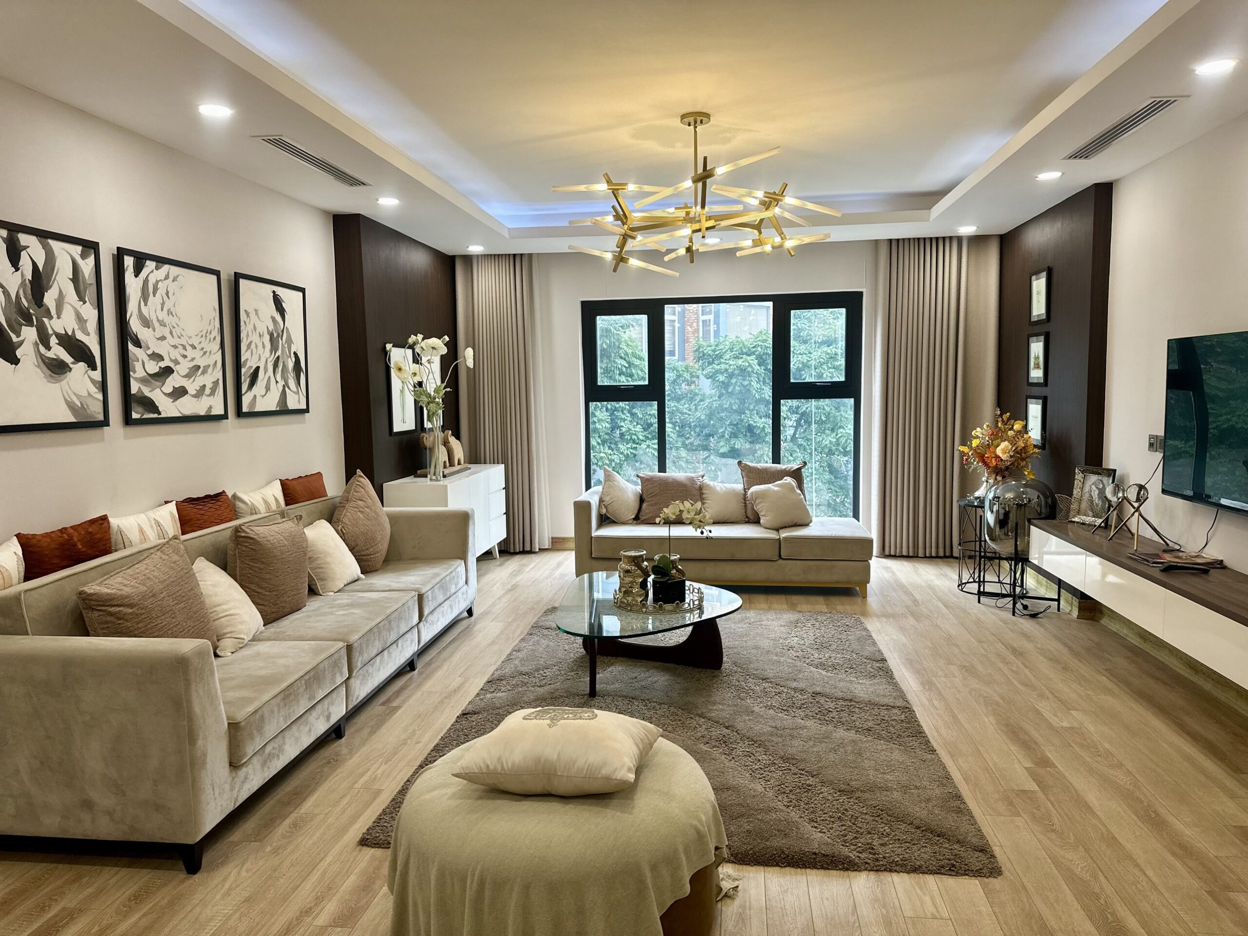 Phòng khách – Tòa Happy Tower – Hà Nội Paragon Cầu Giấy