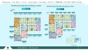 Mặt bằng tầng điển hình tòa TROPICAL Feliz Homes