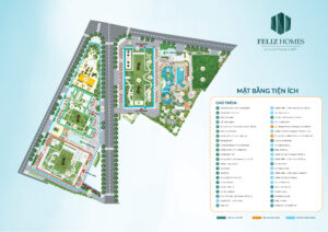 Mặt bằng tiện ích dự án chug cư Feliz Homes Hà Nội
