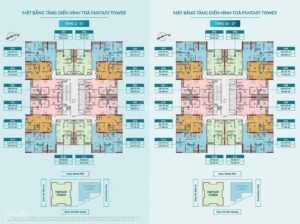 Mặt bằng tầng điển hình tòa PANTASY Feliz Homes