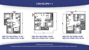 Căn hộ 2PN+1 đa năng với 1 phòng tắm tại Vinhomes Ocean Park