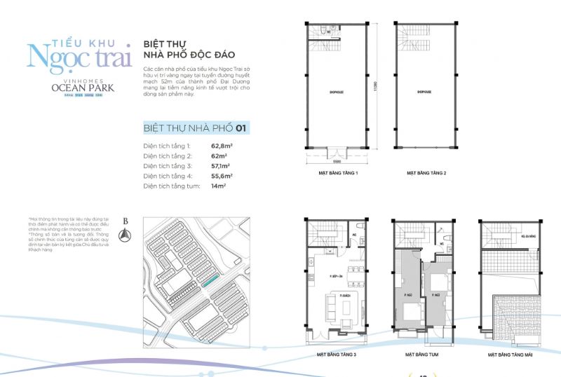 Mat bang Shophouse Vinhome Ocean Park - VINHOMES OCEAN PARK