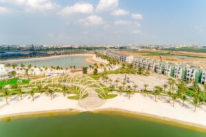 Hồ và Biển Hồ Vinhomes Ocean Park đang được thi công từng ngày cùng các hạng mục nhà ở