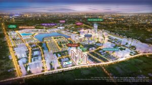 Ảnh minh họa khoảng xanh tại Vinhomes Ocean Park. Khoảng xanh xuất hiện mọi nơi trong khu đô thị