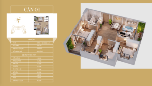 căn hộ 96m2 dự án tecco diamond