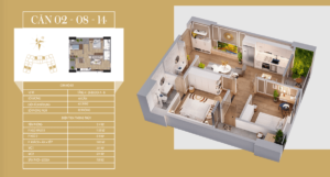 căn hộ 64m2 tecco diamond