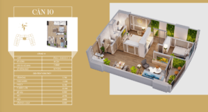 căn hộ hướng đông nam 71m2 dự án tecco diamond