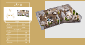 căn hộ 106m2 sân vườn tecco diamond thanh trì