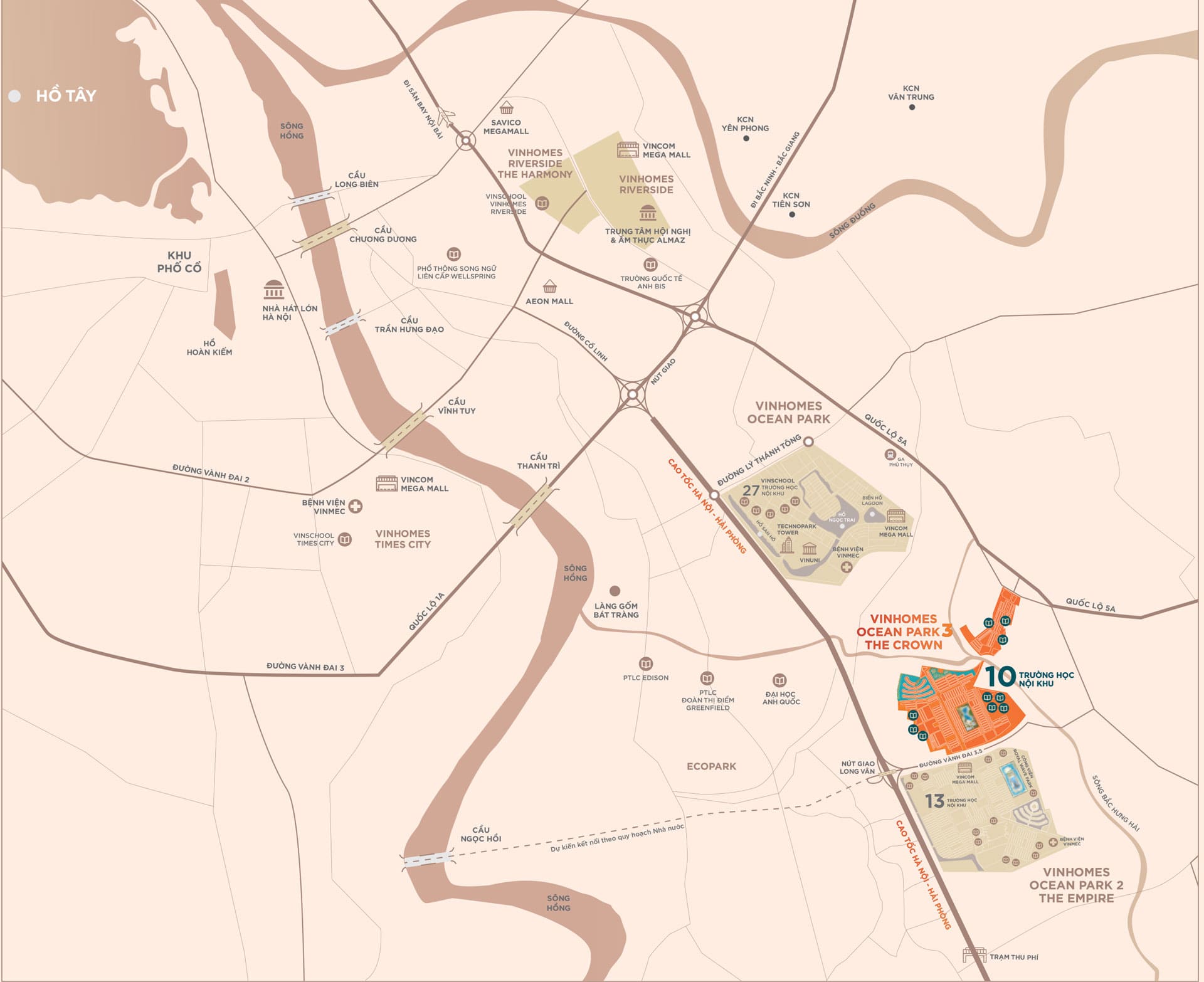 vị trí vinhomes ocean park 3 the crown 02