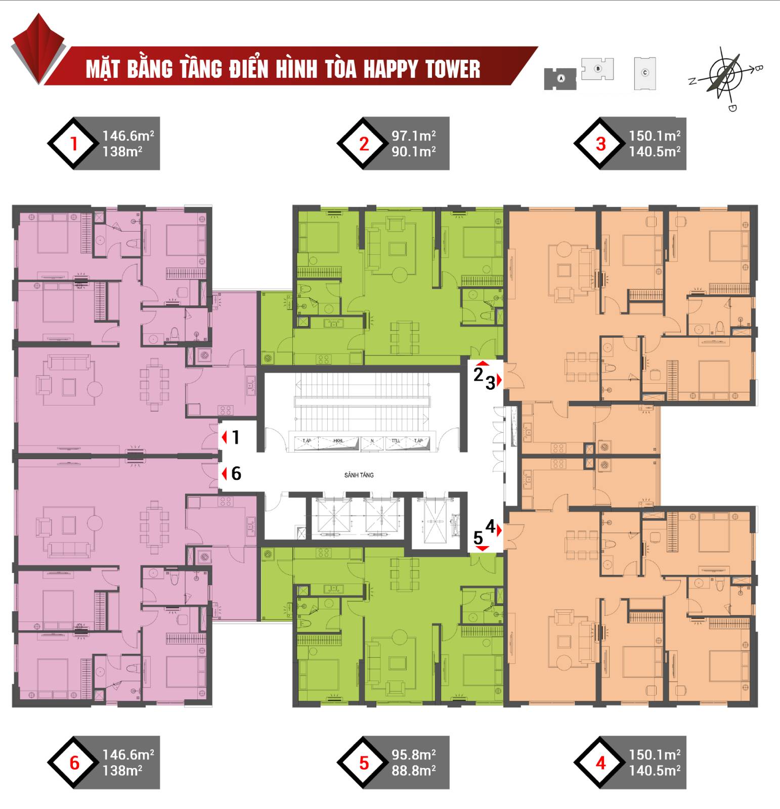 Tòa A - Happy Tower Chung cư Hà Nội Paragon