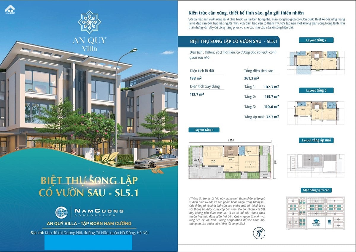 Thiết kế Biệt thự An Quý Villa