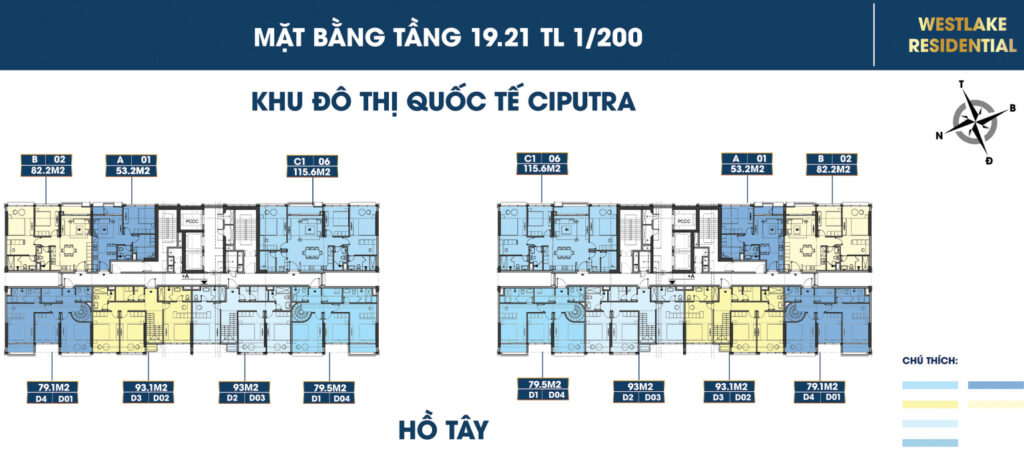 mặt bằng dự án celestine westlake tây hồ