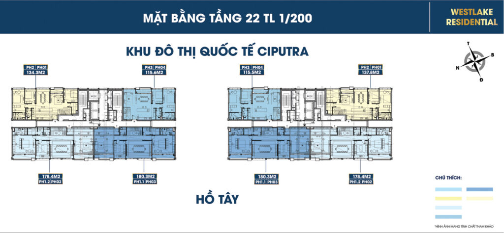 mặt bằng dự án celestine westlake tây hồ