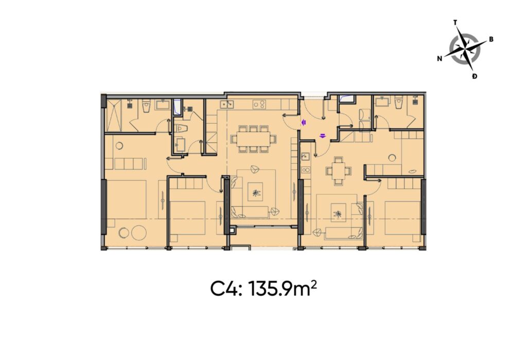 thiết kế căn hộ dual key chung cư celestine westlake