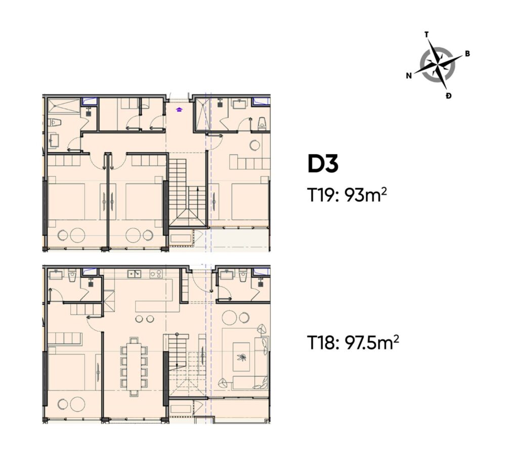 thiết kế căn hộ duplex chung cư celestine westlake