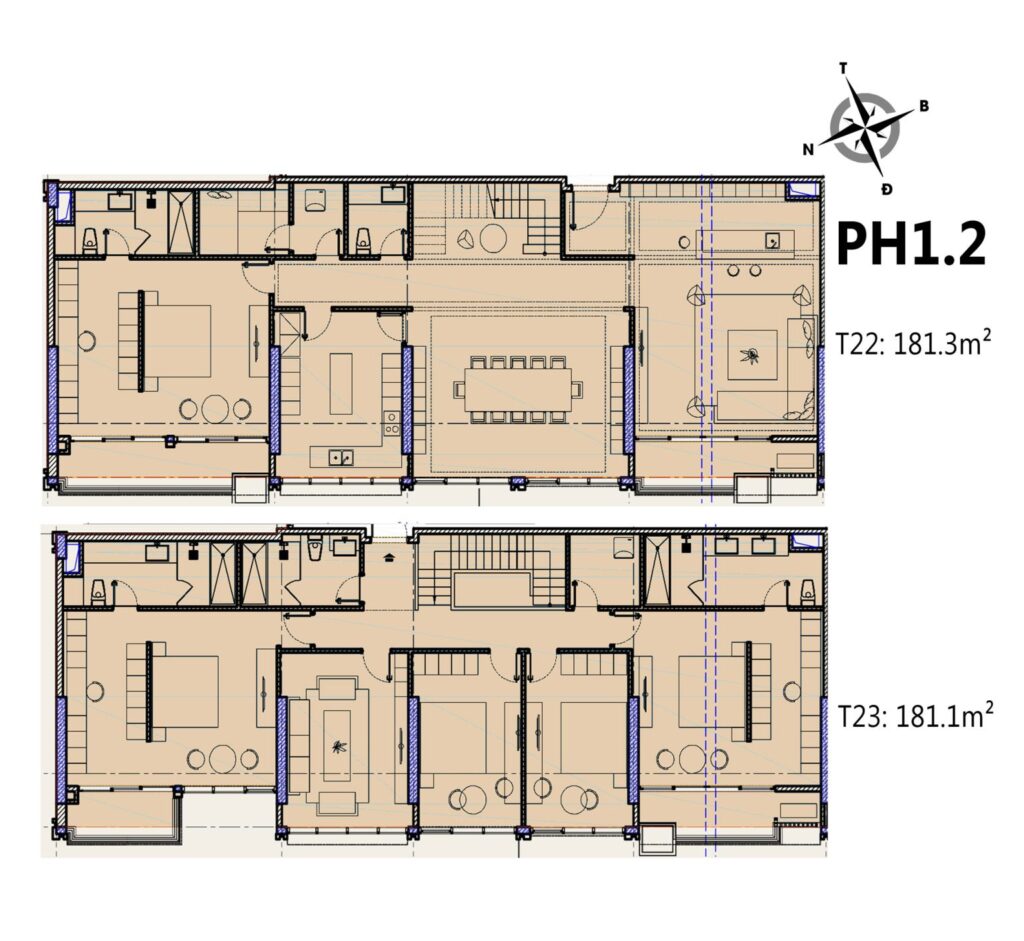 thiết kế căn hộ penthouse chung cư celestine westlake