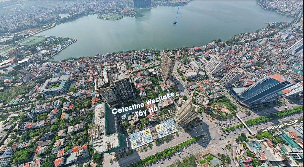 vị trí dự án celestine westlake tây hồ